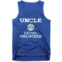 Uncle Level Unlocked Funny Uncle Gamer Video Games Cool Gift Tank Top