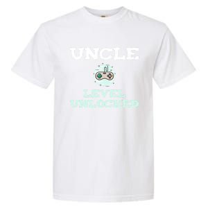 Uncle Level Unlocked Funny Uncle Gamer Video Games Cool Gift Garment-Dyed Heavyweight T-Shirt