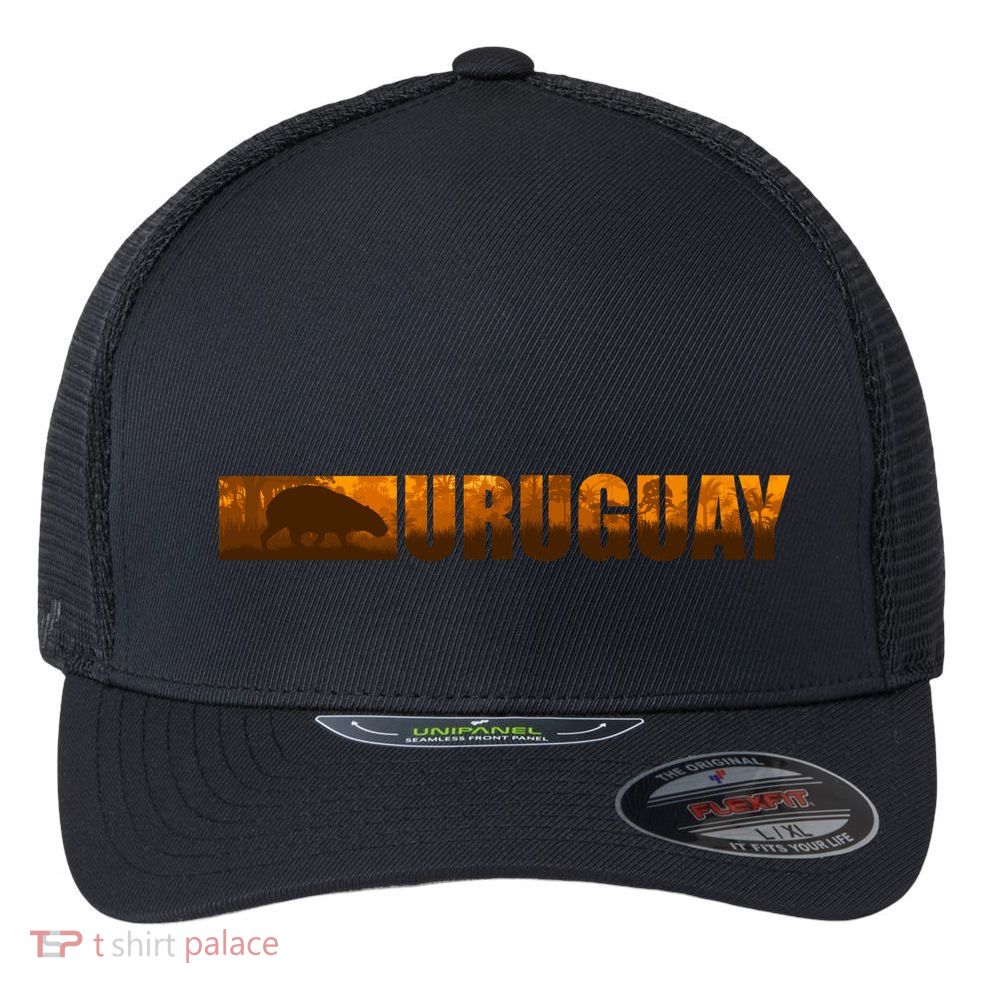 Uruguay Logo Flexfit Unipanel Trucker Cap