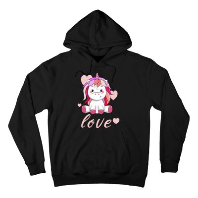 Unicorn Love Valentine Hoodie