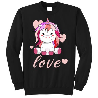 Unicorn Love Valentine Sweatshirt