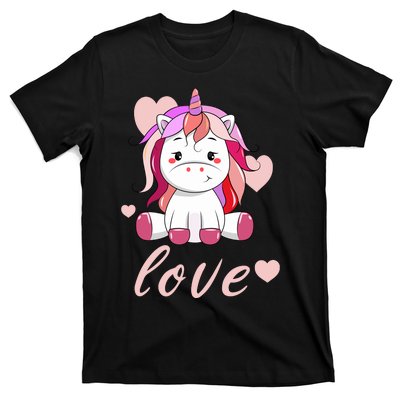 Unicorn Love Valentine T-Shirt