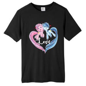 Unicorn Love Valentine's Day Gift Tall Fusion ChromaSoft Performance T-Shirt