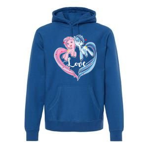 Unicorn Love Valentine's Day Gift Premium Hoodie