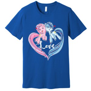 Unicorn Love Valentine's Day Gift Premium T-Shirt