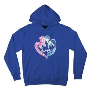 Unicorn Love Valentine's Day Gift Tall Hoodie