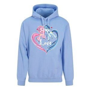 Unicorn Love Valentine's Day Gift Unisex Surf Hoodie