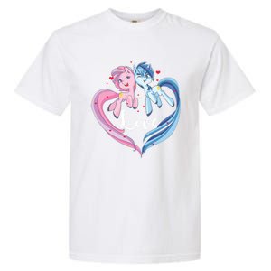 Unicorn Love Valentine's Day Gift Garment-Dyed Heavyweight T-Shirt