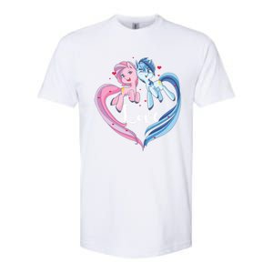 Unicorn Love Valentine's Day Gift Softstyle CVC T-Shirt