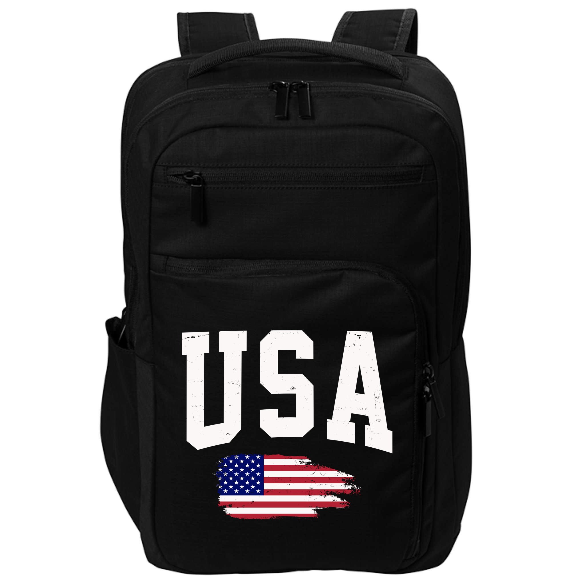USA Logo Vintage Team Flag America Impact Tech Backpack