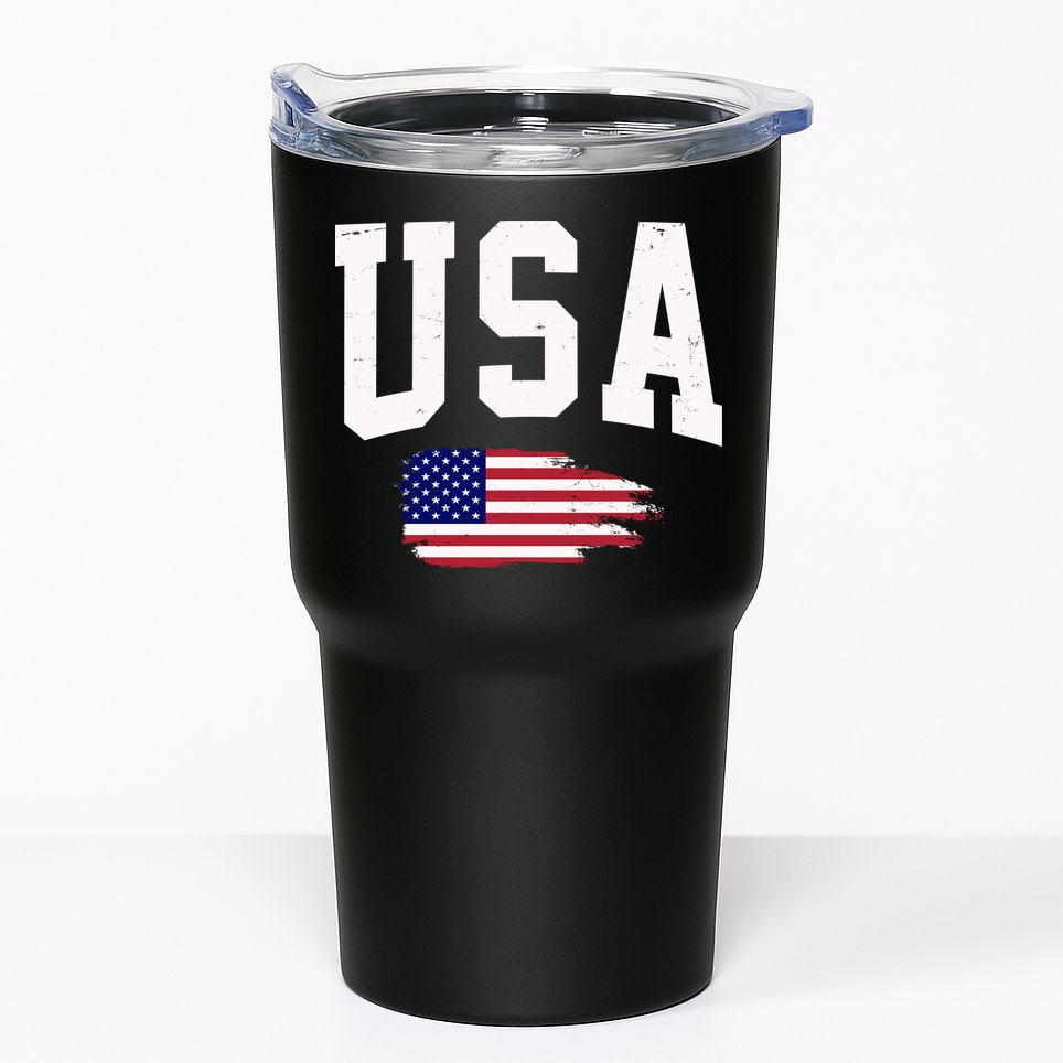 USA Logo Vintage Team Flag America Tumbler