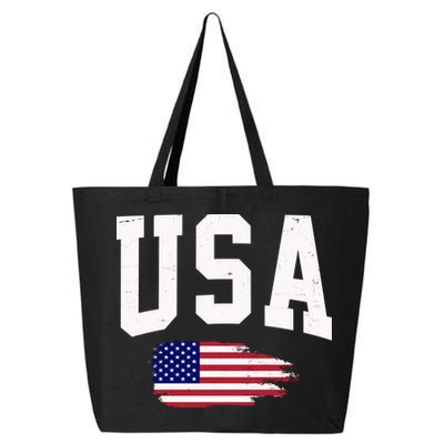 USA Logo Vintage Team Flag America 25L Jumbo Tote