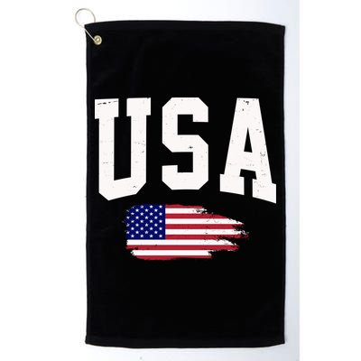 USA Logo Vintage Team Flag America Golf Towel