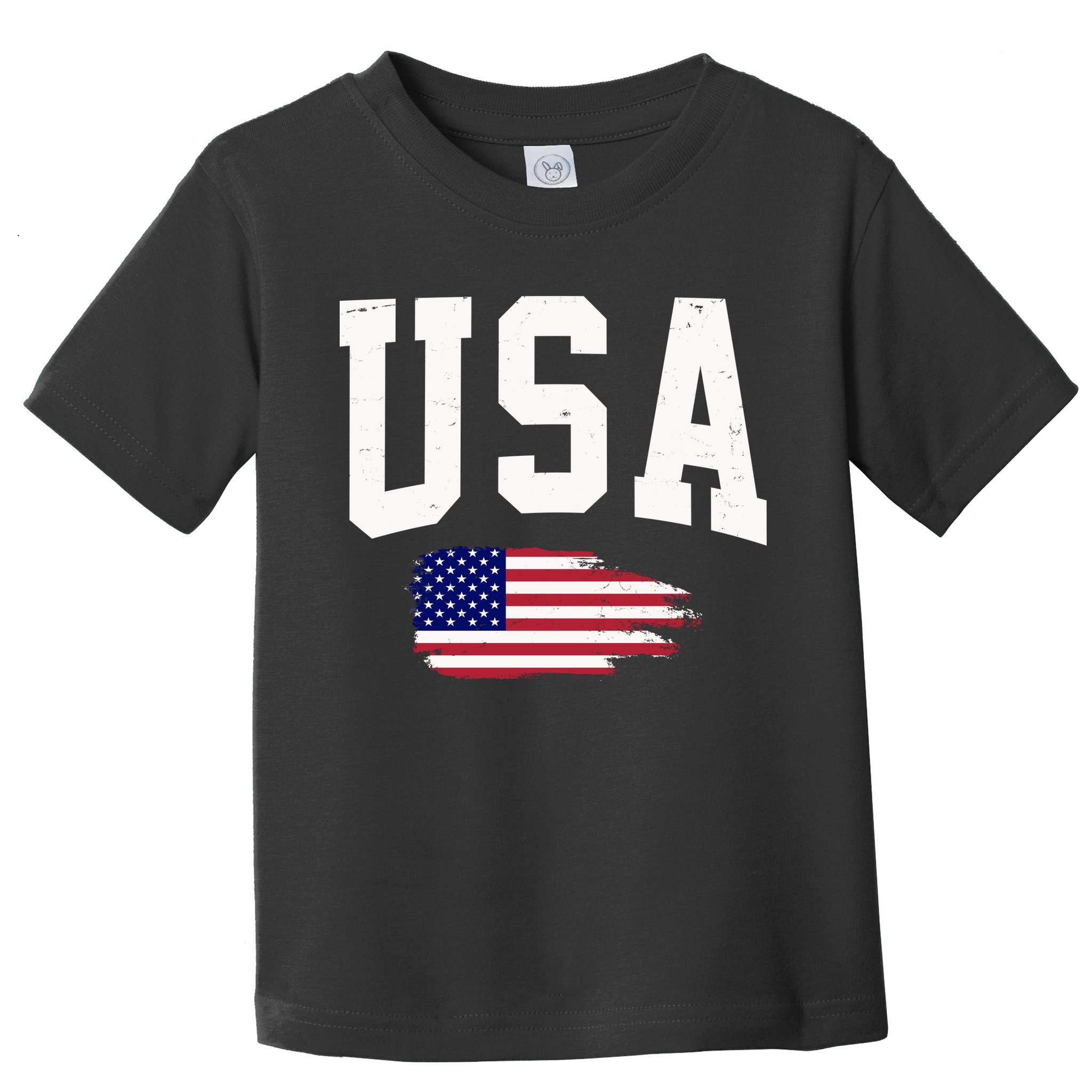 USA Logo Vintage Team Flag America Toddler T-Shirt