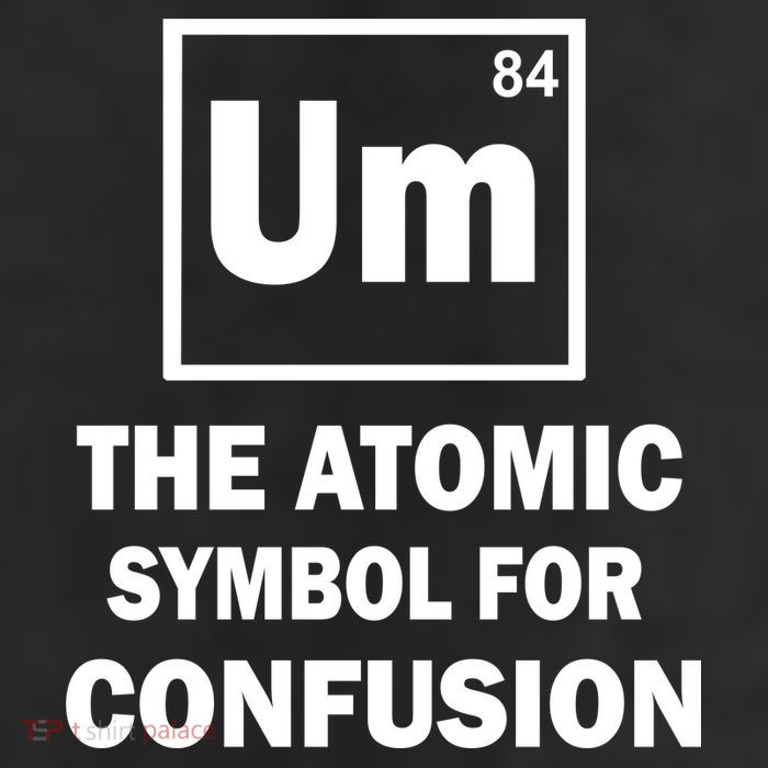 Um The Atomic Symbol For Confusion Garment-Dyed Fleece Hoodie