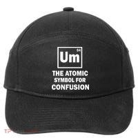 Um The Atomic Symbol For Confusion 7-Panel Snapback Hat