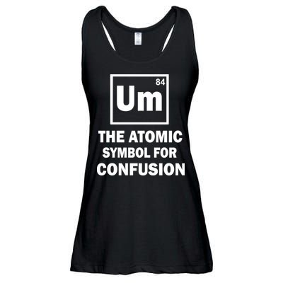 Um The Atomic Symbol For Confusion Ladies Essential Flowy Tank