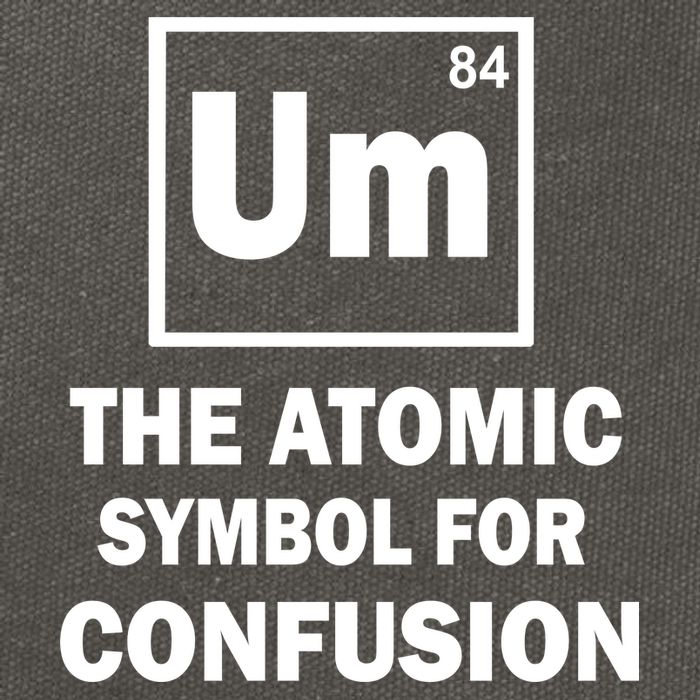 Um The Atomic Symbol For Confusion Cotton Canvas Backpack