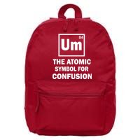 Um The Atomic Symbol For Confusion 16 in Basic Backpack