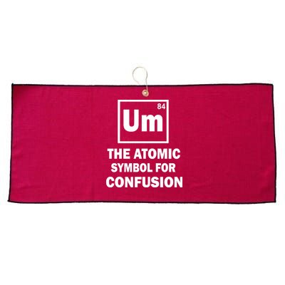 Um The Atomic Symbol For Confusion Large Microfiber Waffle Golf Towel