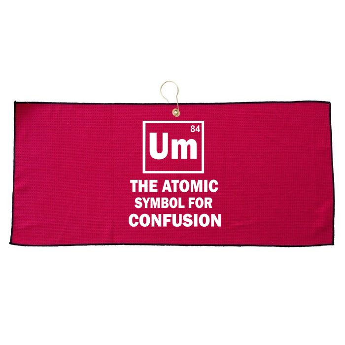 Um The Atomic Symbol For Confusion Large Microfiber Waffle Golf Towel