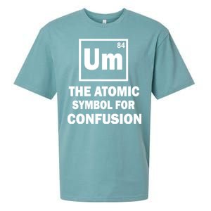 Um The Atomic Symbol For Confusion Sueded Cloud Jersey T-Shirt