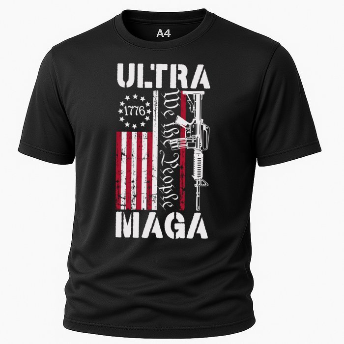 Ultra Maga 2024 American Flag Anti Joe Biden Ultra Maga Cooling Performance Crew T-Shirt