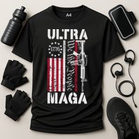 Ultra Maga 2024 American Flag Anti Joe Biden Ultra Maga Cooling Performance Crew T-Shirt