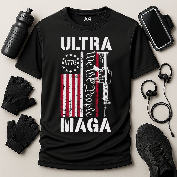 Ultra Maga 2024 American Flag Anti Joe Biden Ultra Maga Cooling Performance Crew T-Shirt