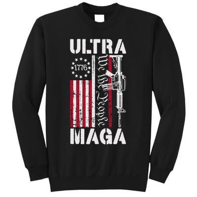 Ultra Maga 2024 American Flag Anti Joe Biden Ultra Maga Sweatshirt