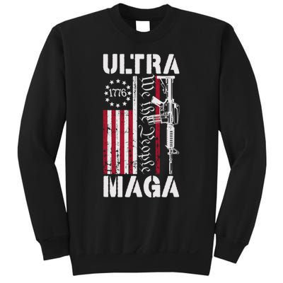 Ultra Maga 2024 American Flag Anti Joe Biden Ultra Maga Sweatshirt