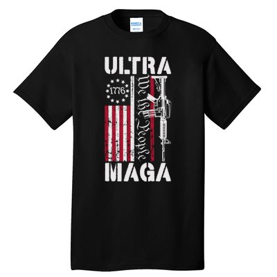 Ultra Maga 2024 American Flag Anti Joe Biden Ultra Maga Tall T-Shirt