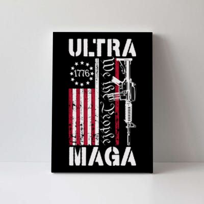 Ultra Maga 2024 American Flag Anti Joe Biden Ultra Maga Canvas