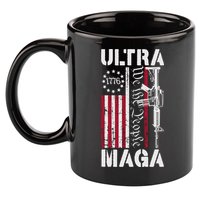 Ultra Maga 2024 American Flag Anti Joe Biden Ultra Maga 11oz C Handle Ceramic Mug