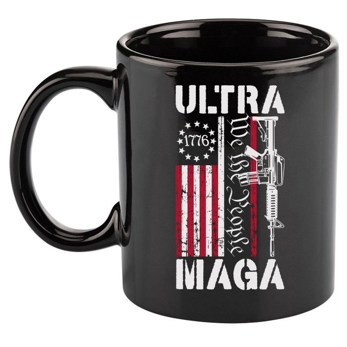 Ultra Maga 2024 American Flag Anti Joe Biden Ultra Maga 11oz C Handle Ceramic Mug