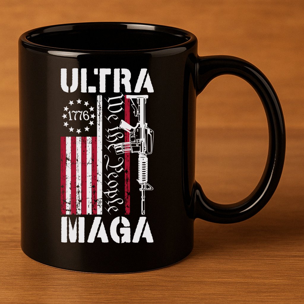 Ultra Maga 2024 American Flag Anti Joe Biden Ultra Maga 11oz C Handle Ceramic Mug