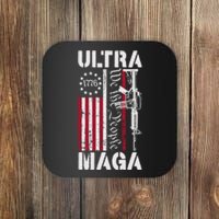 Ultra Maga 2024 American Flag Anti Joe Biden Ultra Maga Coaster