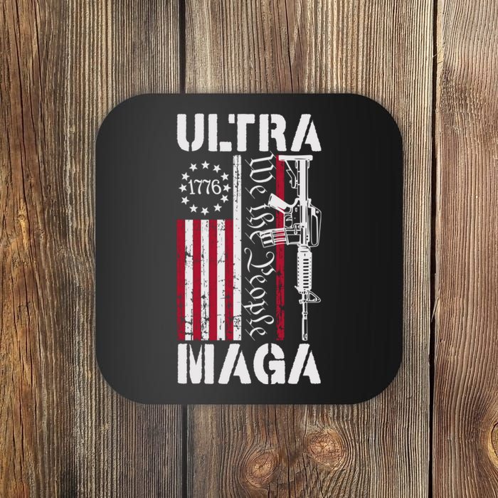 Ultra Maga 2024 American Flag Anti Joe Biden Ultra Maga Coaster