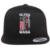 Ultra Maga 2024 American Flag Anti Joe Biden Ultra Maga Flatbill Hat