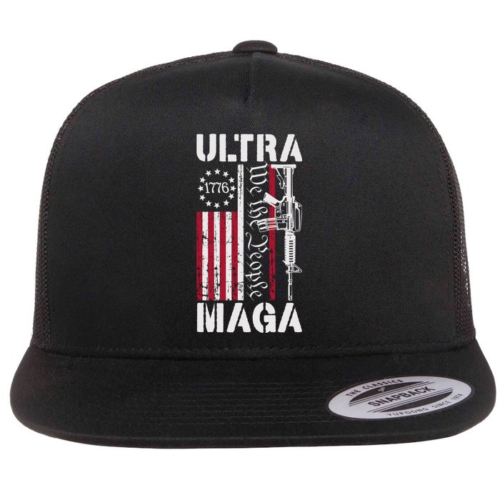 Ultra Maga 2024 American Flag Anti Joe Biden Ultra Maga Flatbill Hat