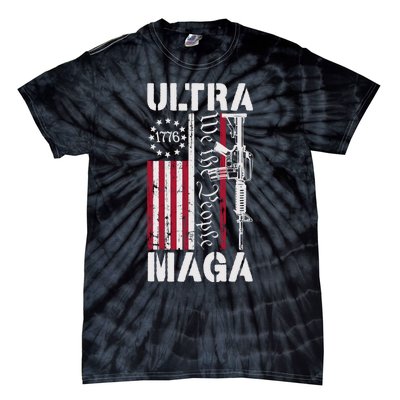 Ultra Maga 2024 American Flag Anti Joe Biden Ultra Maga Tie-Dye T-Shirt