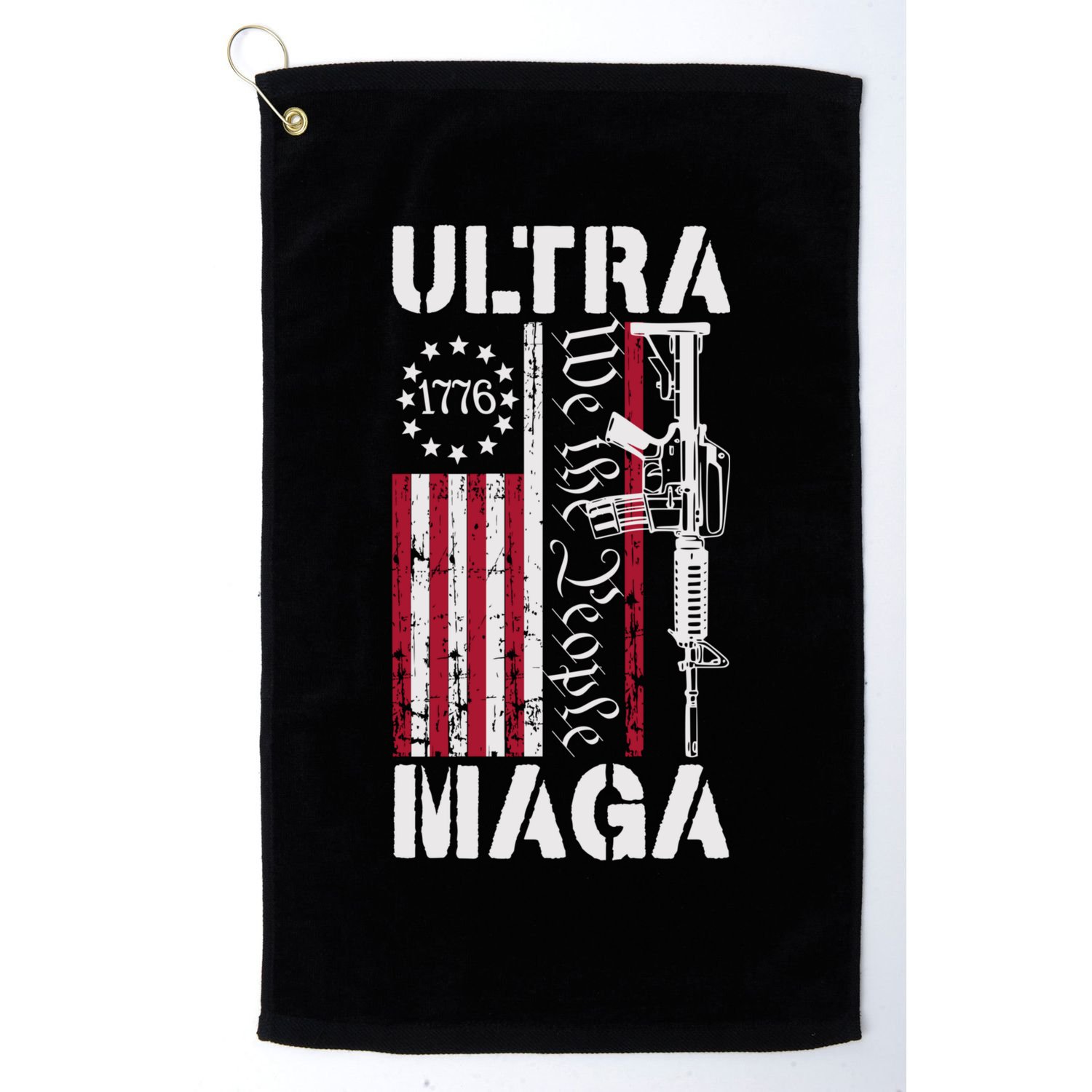 Ultra Maga 2024 American Flag Anti Joe Biden Ultra Maga Golf Towel