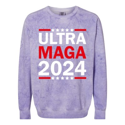 Ultra MAGA 2024 Colorblast Crewneck Sweatshirt