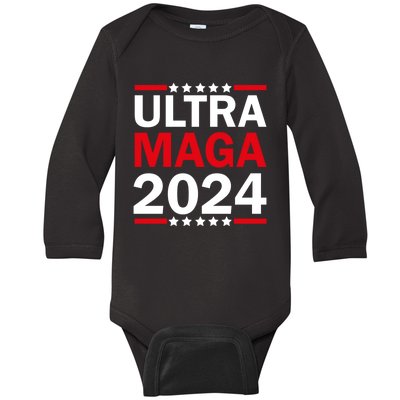 Ultra MAGA 2024 Baby Long Sleeve Bodysuit