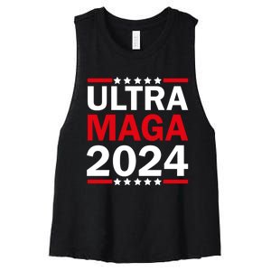 Ultra MAGA 2024 Women's Racerback Cropped Tank