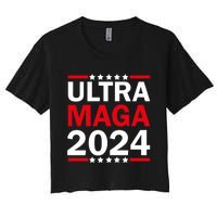 Ultra MAGA 2024 Women's Crop Top Tee