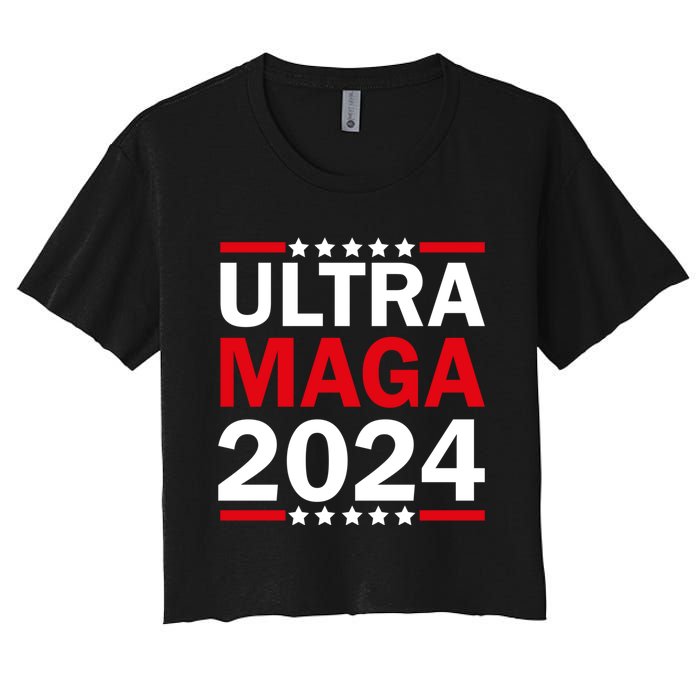 Ultra MAGA 2024 Women's Crop Top Tee