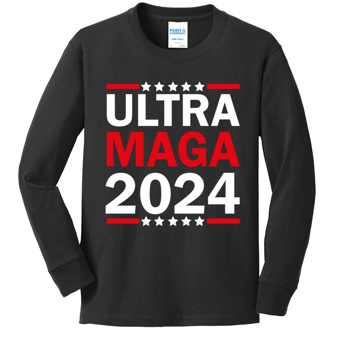 Ultra MAGA 2024 Kids Long Sleeve Shirt