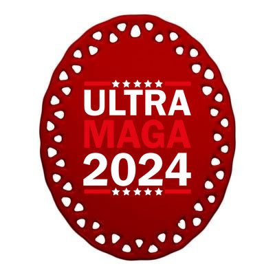 Ultra MAGA 2024 Ceramic Oval Ornament