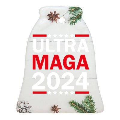 Ultra MAGA 2024 Ceramic Bell Ornament